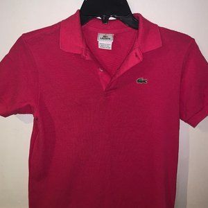 Lacoste Kids Hot Pink Polo